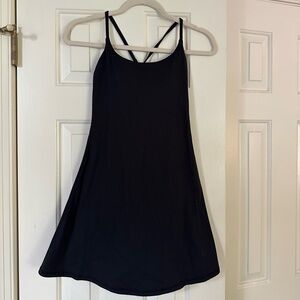 black halara exercise dress
